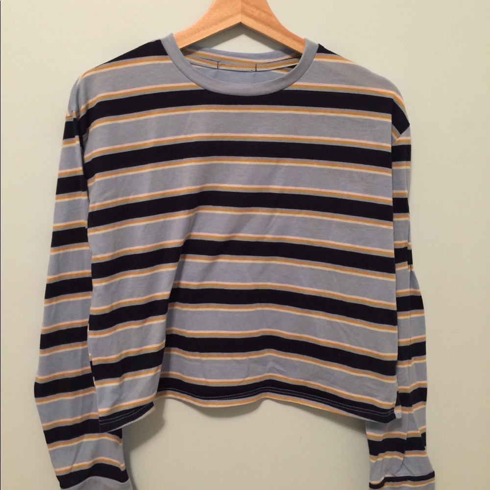 striped ||  long sleeve  || crew neck
